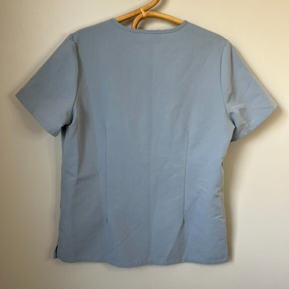 Figs Catarina One-Pocket Scrub Top Dusty Blue Women's Medium - Picture 2 of 5